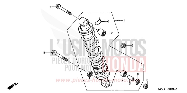 REAR CUSHION for Varadero 125 BARLEY YELLOW METALLIC (Y199) from 2008